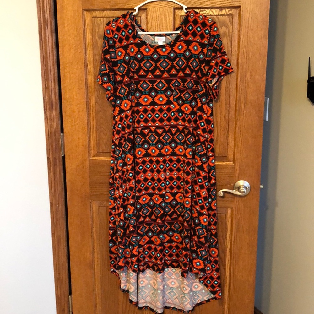 Lularoe XL Tribal Print Carl Dress NWOT